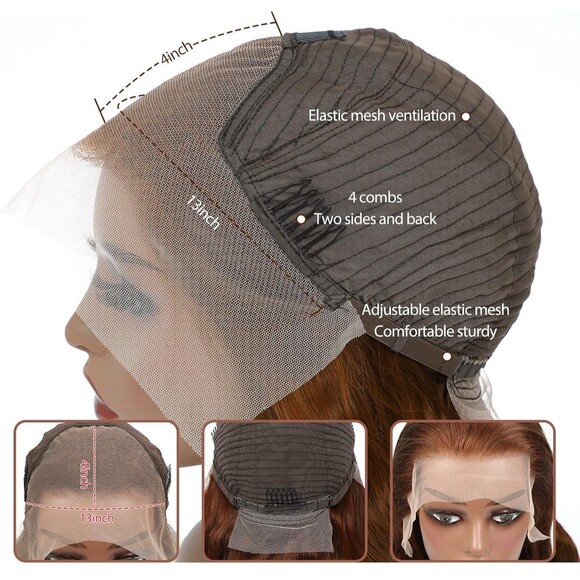 20”human hair wig main image 4